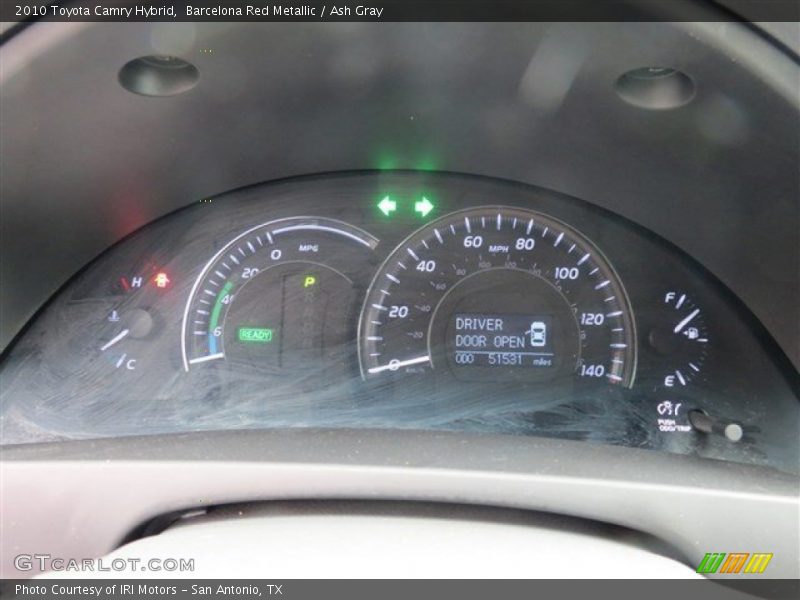 Barcelona Red Metallic / Ash Gray 2010 Toyota Camry Hybrid