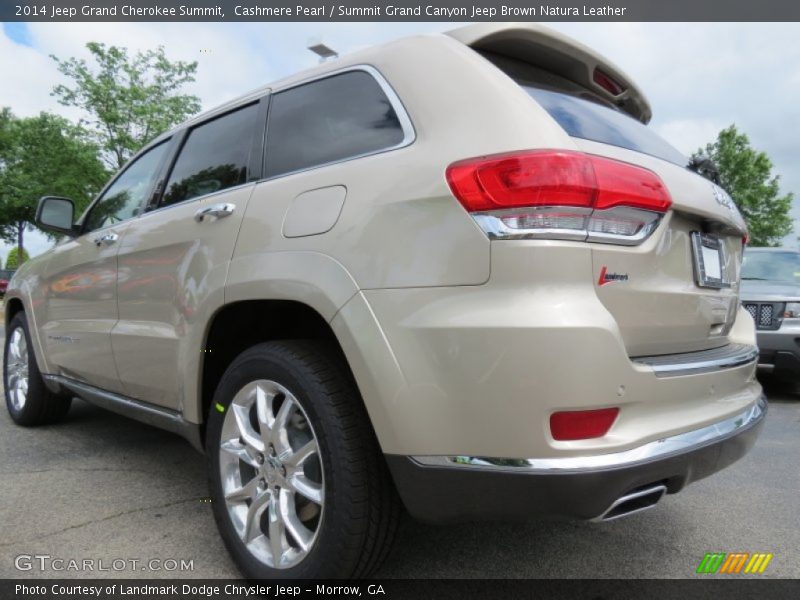Cashmere Pearl / Summit Grand Canyon Jeep Brown Natura Leather 2014 Jeep Grand Cherokee Summit