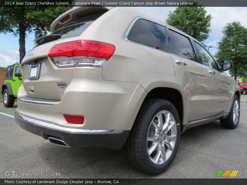 Cashmere Pearl / Summit Grand Canyon Jeep Brown Natura Leather 2014 Jeep Grand Cherokee Summit