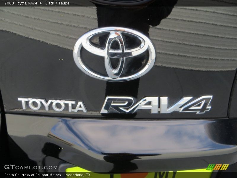 Black / Taupe 2008 Toyota RAV4 I4