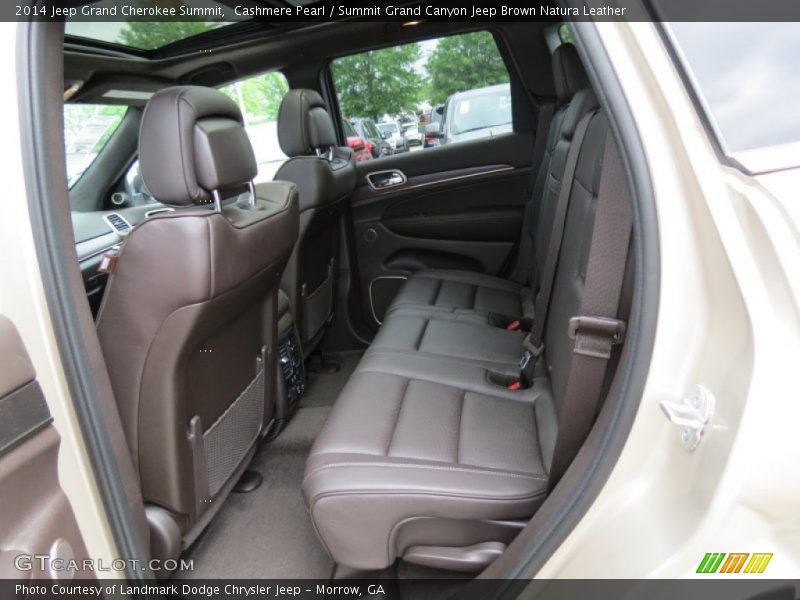Rear Seat of 2014 Grand Cherokee Summit