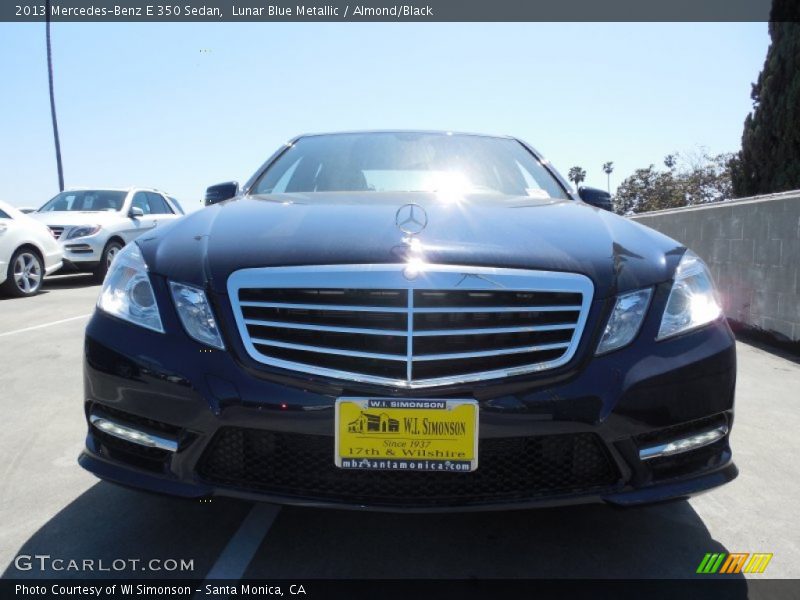 Lunar Blue Metallic / Almond/Black 2013 Mercedes-Benz E 350 Sedan