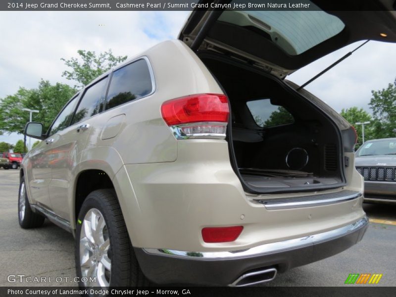 Cashmere Pearl / Summit Grand Canyon Jeep Brown Natura Leather 2014 Jeep Grand Cherokee Summit