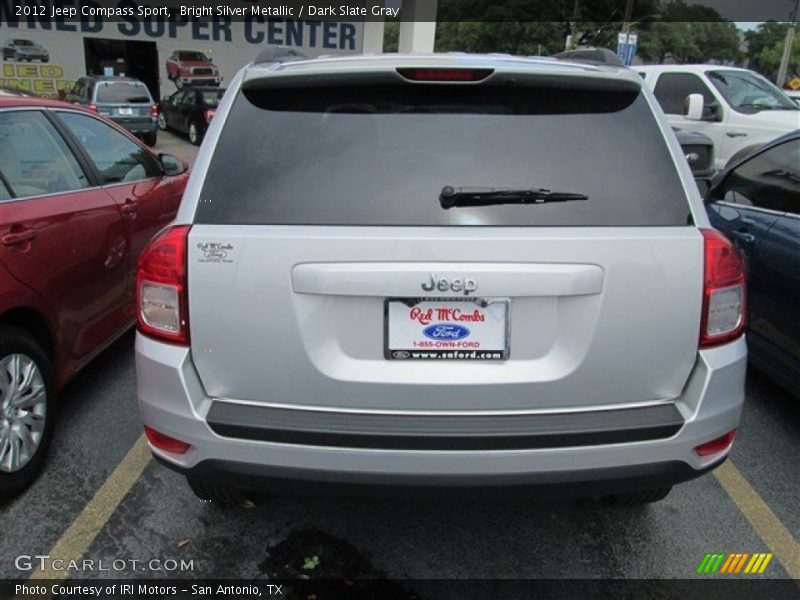 Bright Silver Metallic / Dark Slate Gray 2012 Jeep Compass Sport