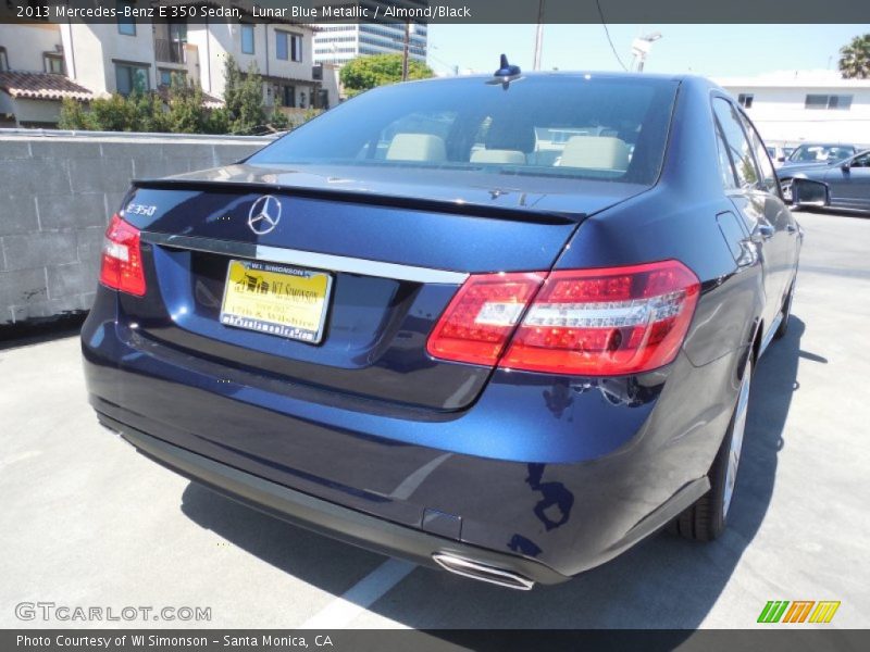 Lunar Blue Metallic / Almond/Black 2013 Mercedes-Benz E 350 Sedan
