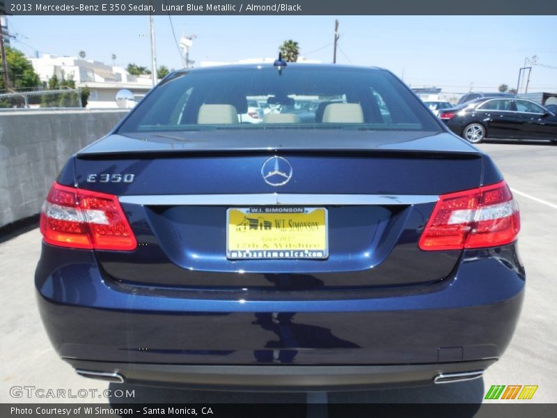 Lunar Blue Metallic / Almond/Black 2013 Mercedes-Benz E 350 Sedan