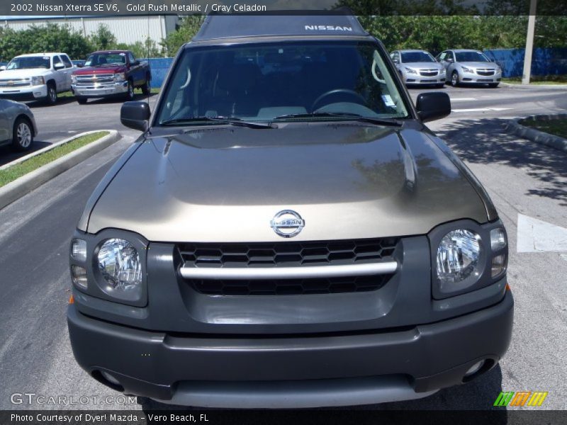 Gold Rush Metallic / Gray Celadon 2002 Nissan Xterra SE V6