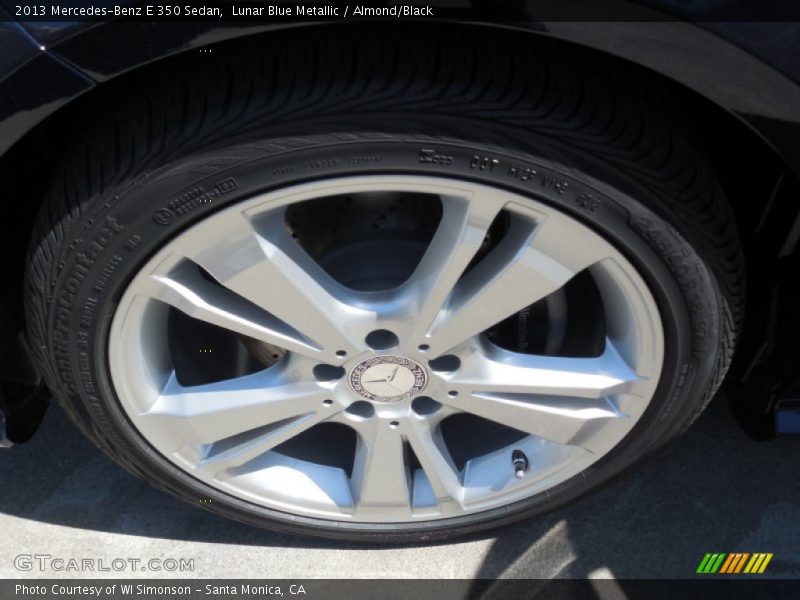 Lunar Blue Metallic / Almond/Black 2013 Mercedes-Benz E 350 Sedan