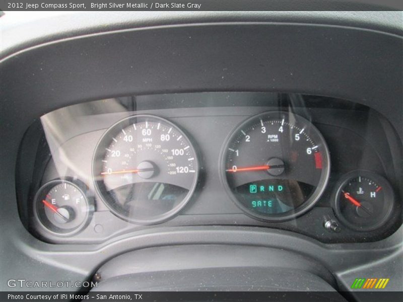Bright Silver Metallic / Dark Slate Gray 2012 Jeep Compass Sport