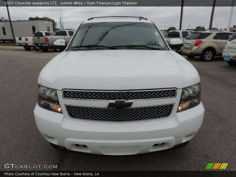 Summit White / Dark Titanium/Light Titanium 2007 Chevrolet Avalanche LTZ