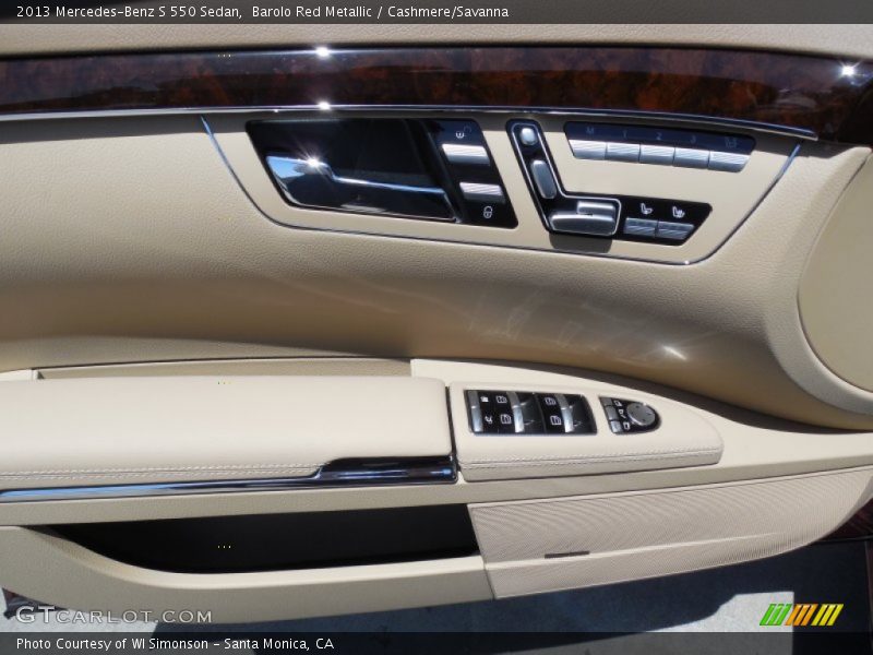 Barolo Red Metallic / Cashmere/Savanna 2013 Mercedes-Benz S 550 Sedan