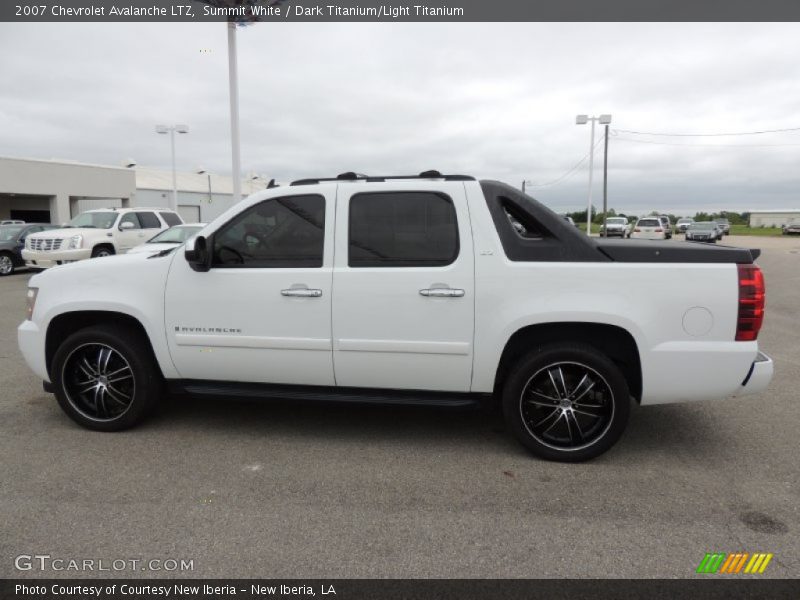 Summit White / Dark Titanium/Light Titanium 2007 Chevrolet Avalanche LTZ