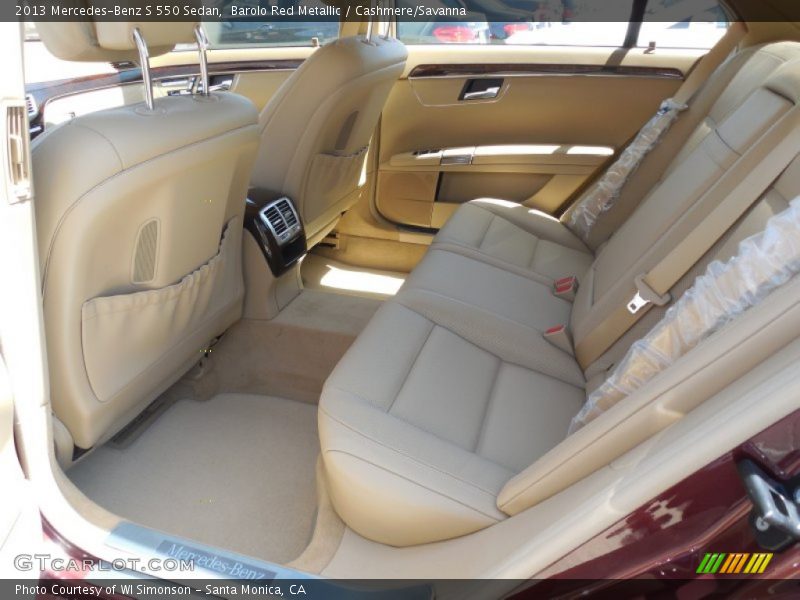 Barolo Red Metallic / Cashmere/Savanna 2013 Mercedes-Benz S 550 Sedan