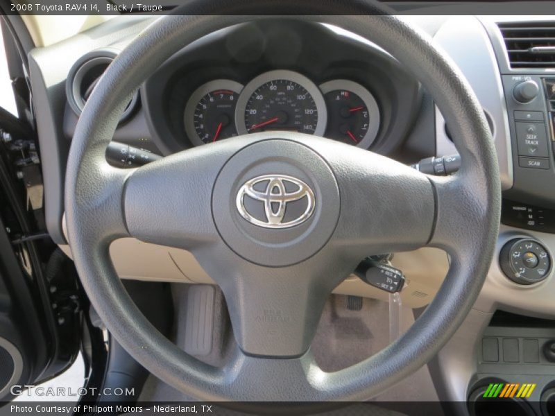Black / Taupe 2008 Toyota RAV4 I4