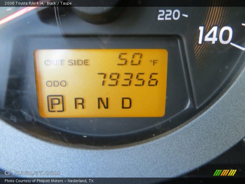 Black / Taupe 2008 Toyota RAV4 I4