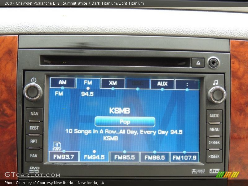Summit White / Dark Titanium/Light Titanium 2007 Chevrolet Avalanche LTZ