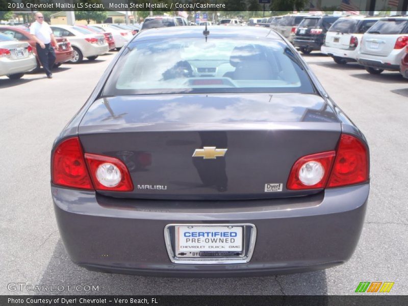 Mocha Steel Metallic / Cocoa/Cashmere 2010 Chevrolet Malibu LS Sedan