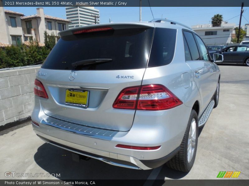 Iridium Silver Metallic / Grey 2013 Mercedes-Benz ML 350 4Matic