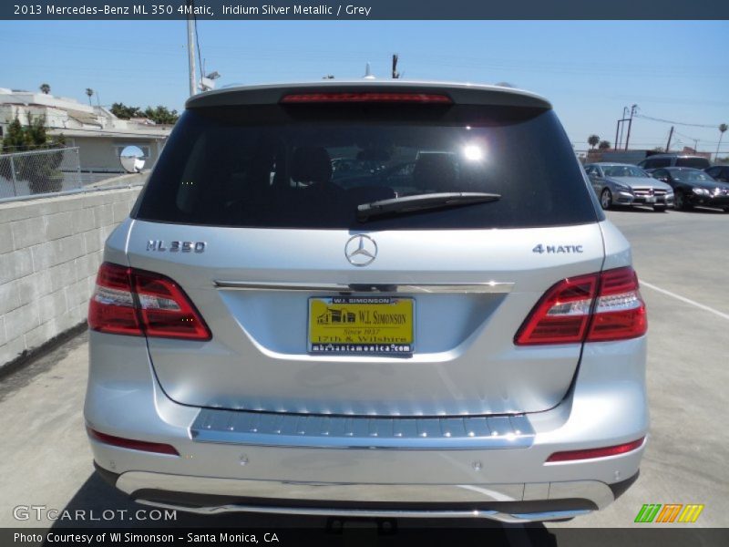 Iridium Silver Metallic / Grey 2013 Mercedes-Benz ML 350 4Matic