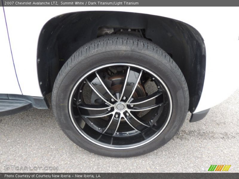 Summit White / Dark Titanium/Light Titanium 2007 Chevrolet Avalanche LTZ