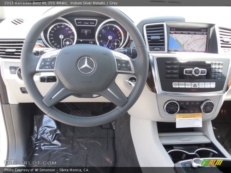 Iridium Silver Metallic / Grey 2013 Mercedes-Benz ML 350 4Matic
