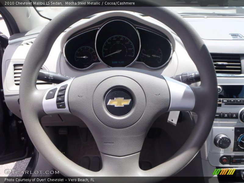 Mocha Steel Metallic / Cocoa/Cashmere 2010 Chevrolet Malibu LS Sedan