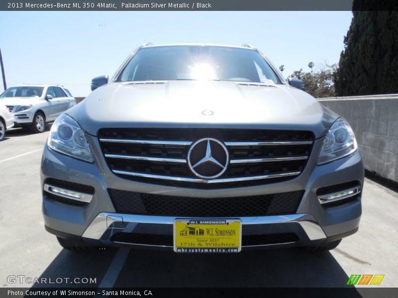 Palladium Silver Metallic / Black 2013 Mercedes-Benz ML 350 4Matic