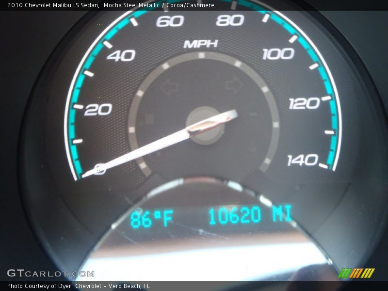 Mocha Steel Metallic / Cocoa/Cashmere 2010 Chevrolet Malibu LS Sedan