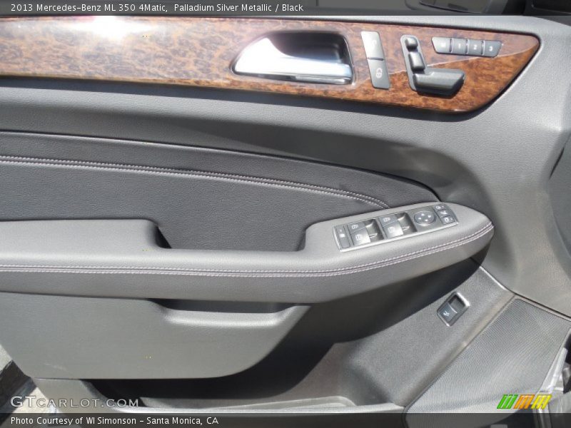 Palladium Silver Metallic / Black 2013 Mercedes-Benz ML 350 4Matic