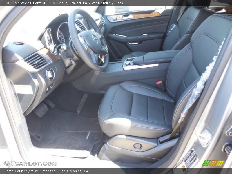 Palladium Silver Metallic / Black 2013 Mercedes-Benz ML 350 4Matic