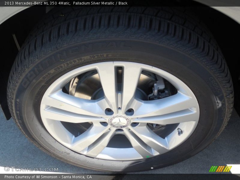 Palladium Silver Metallic / Black 2013 Mercedes-Benz ML 350 4Matic