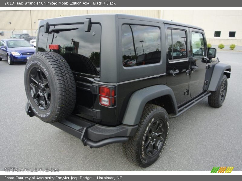 Black / Black 2013 Jeep Wrangler Unlimited Moab Edition 4x4