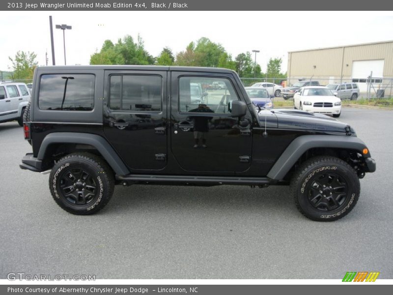 Black / Black 2013 Jeep Wrangler Unlimited Moab Edition 4x4
