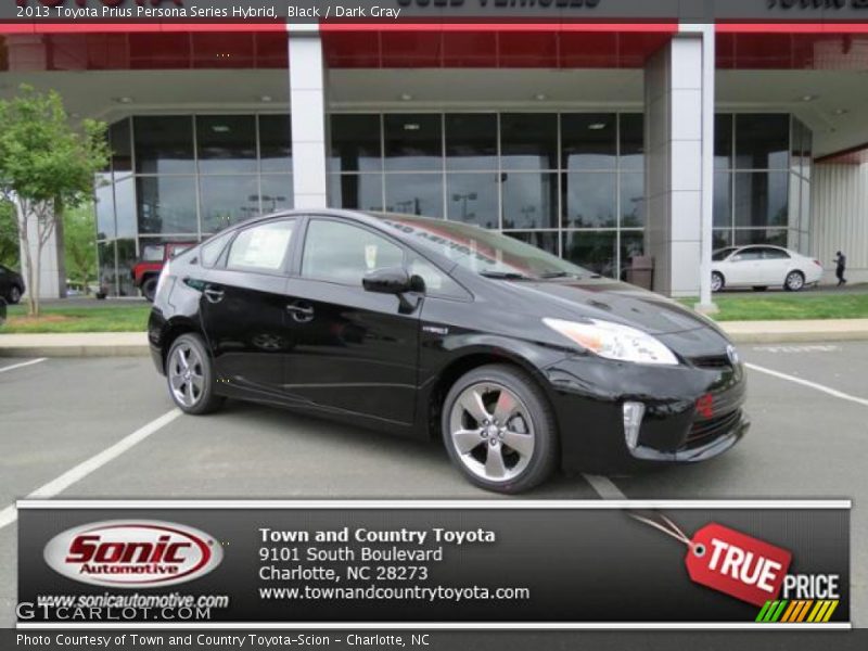 Black / Dark Gray 2013 Toyota Prius Persona Series Hybrid