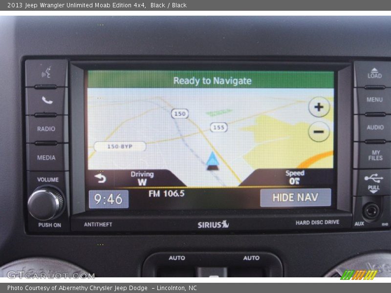 Navigation of 2013 Wrangler Unlimited Moab Edition 4x4