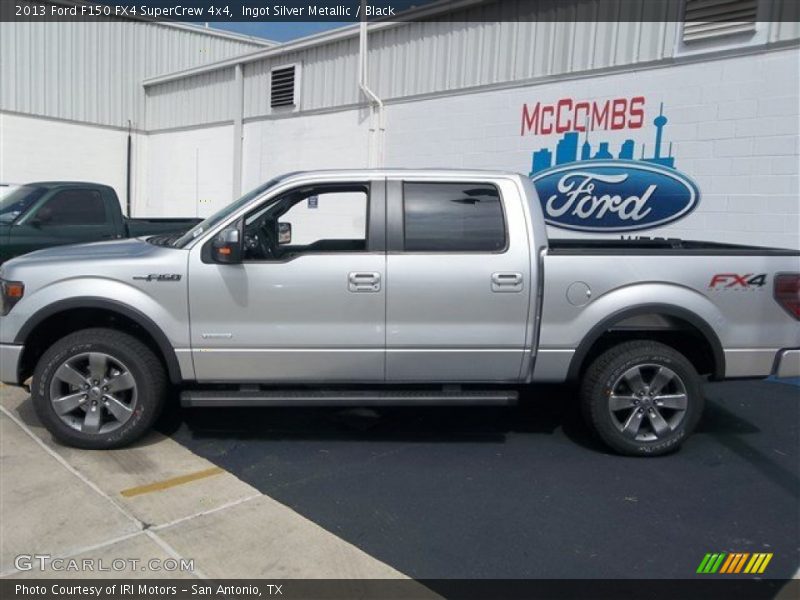 Ingot Silver Metallic / Black 2013 Ford F150 FX4 SuperCrew 4x4