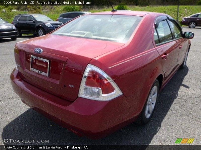 Redfire Metallic / Medium Light Stone 2008 Ford Fusion SE