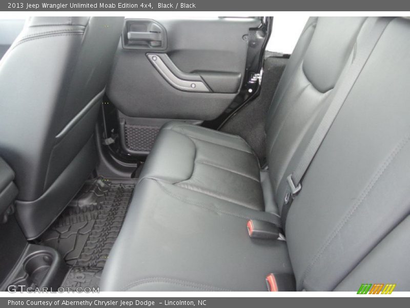 Rear Seat of 2013 Wrangler Unlimited Moab Edition 4x4