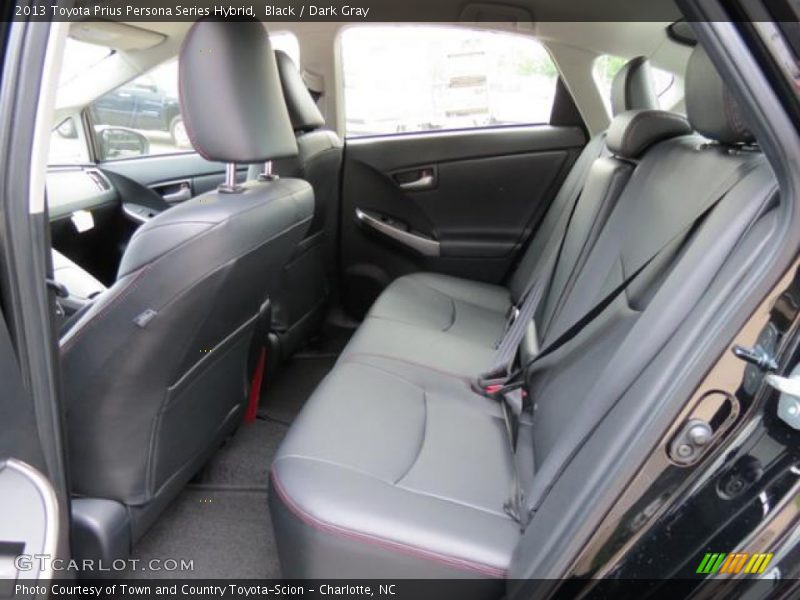 Rear Seat of 2013 Prius Persona Series Hybrid