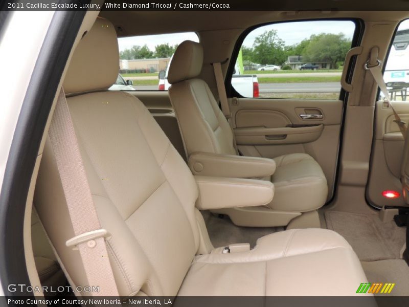 White Diamond Tricoat / Cashmere/Cocoa 2011 Cadillac Escalade Luxury