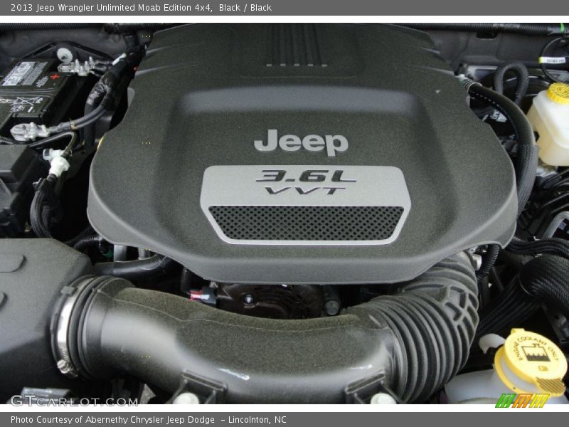  2013 Wrangler Unlimited Moab Edition 4x4 Engine - 3.6 Liter DOHC 24-Valve VVT Pentastar V6
