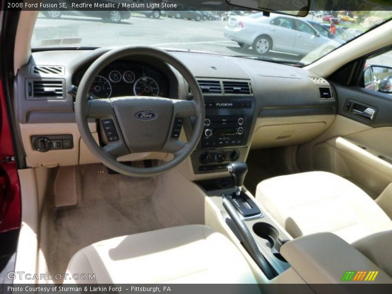 Redfire Metallic / Medium Light Stone 2008 Ford Fusion SE