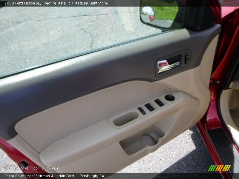 Redfire Metallic / Medium Light Stone 2008 Ford Fusion SE