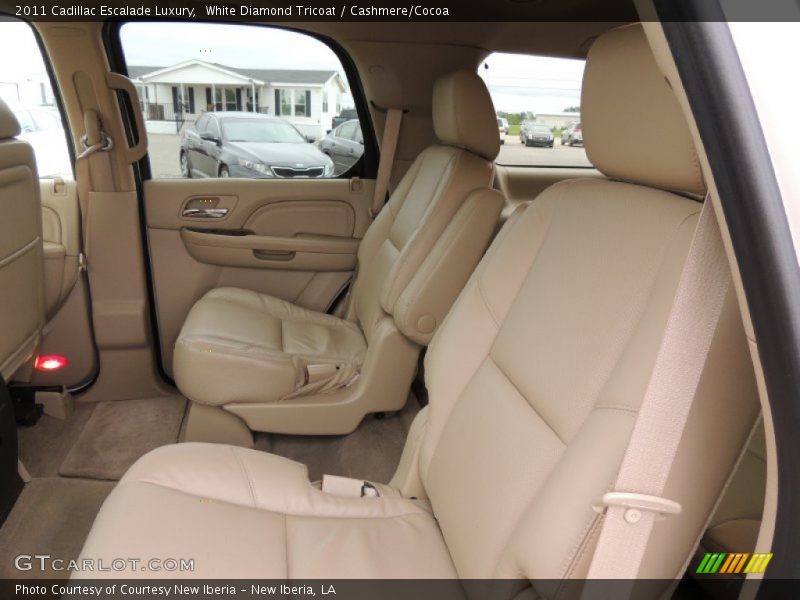 White Diamond Tricoat / Cashmere/Cocoa 2011 Cadillac Escalade Luxury