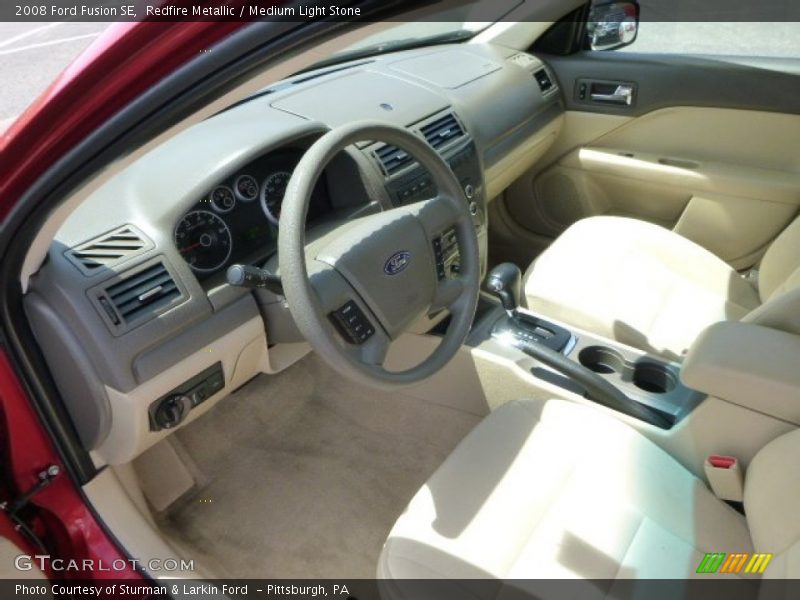 Redfire Metallic / Medium Light Stone 2008 Ford Fusion SE