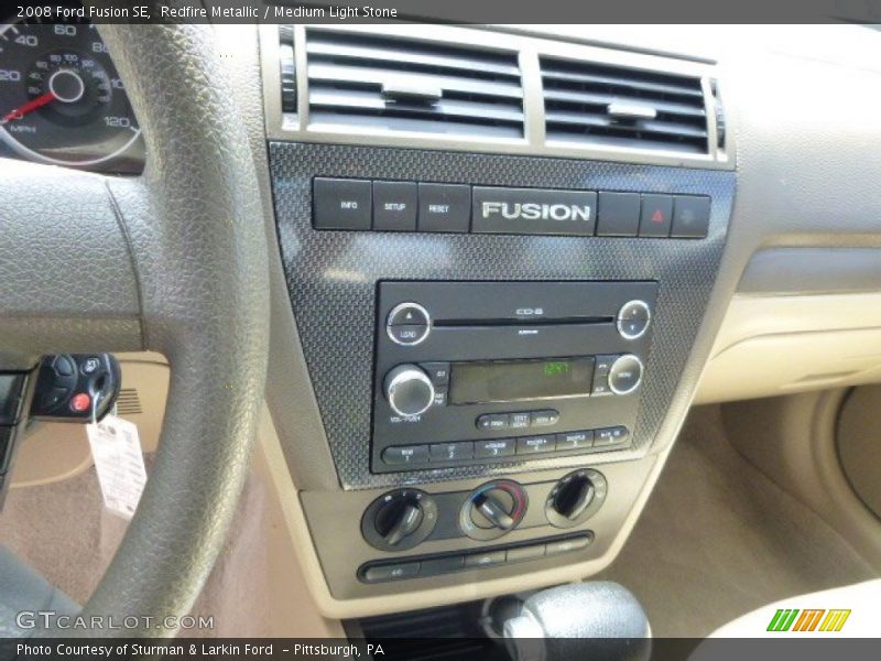 Redfire Metallic / Medium Light Stone 2008 Ford Fusion SE