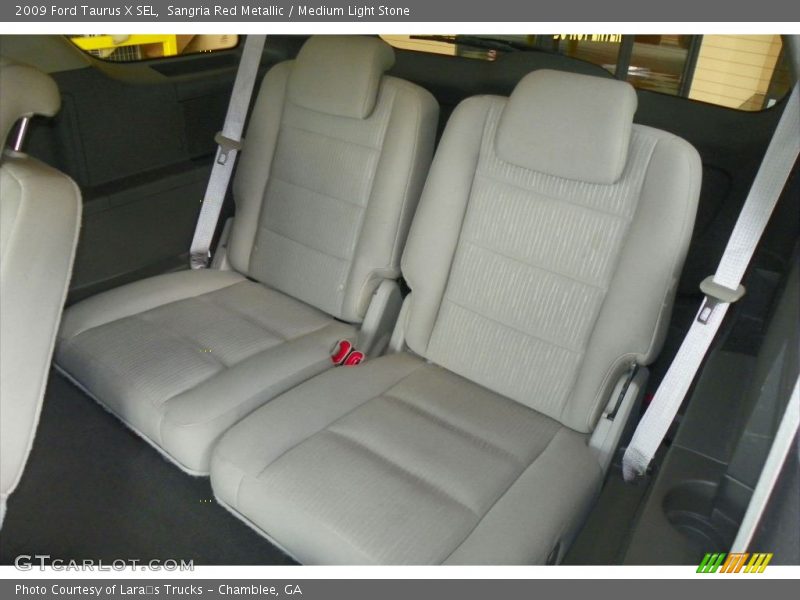 Sangria Red Metallic / Medium Light Stone 2009 Ford Taurus X SEL