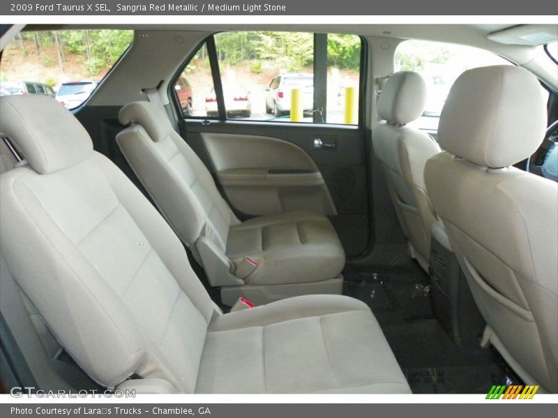 Sangria Red Metallic / Medium Light Stone 2009 Ford Taurus X SEL