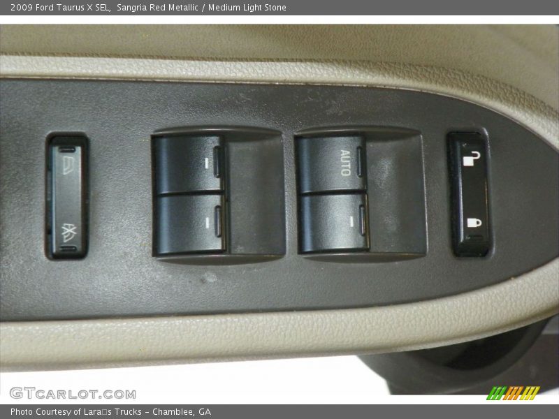 Sangria Red Metallic / Medium Light Stone 2009 Ford Taurus X SEL