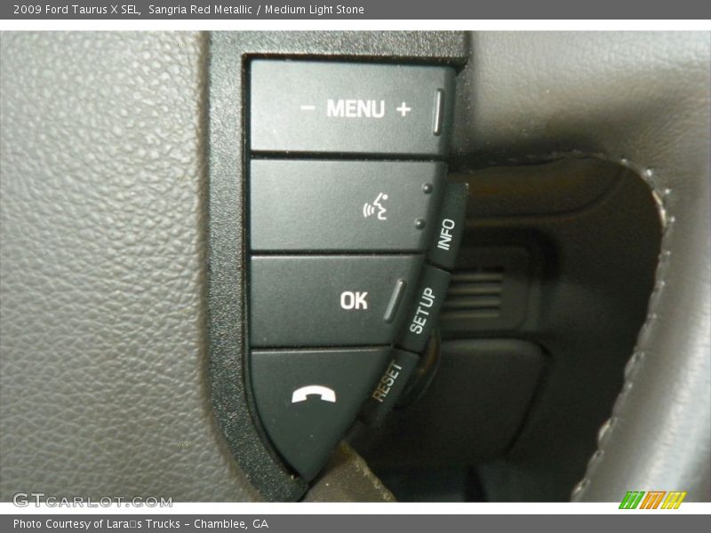 Sangria Red Metallic / Medium Light Stone 2009 Ford Taurus X SEL